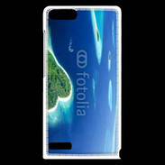 Coque Huawei Ascend G6 île en former de cœur au milieu de la mer