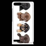 Coque Huawei Ascend G6 Alignement de petits chiens