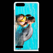 Coque Huawei Ascend G6 Bisou de dauphin