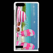 Coque Huawei Ascend G6 La vie en rose à la plage
