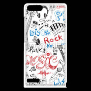 Coque Huawei Ascend G6 Eléments de musique en dessin