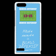 Coque Huawei Ascend G6 Mêlée relevée Bonus offensif-défensif Bleu