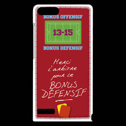 Coque Huawei Ascend G6 Merci l'arbitre Bonus offensif-défensif Rouge