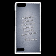 Coque Huawei Ascend G6 Portrait Ame Bleu Citation Oscar Wilde