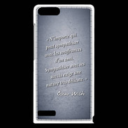 Coque Huawei Ascend G6 Sympathiser Bleu Citation Oscar Wilde
