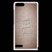 Coque Huawei Ascend G6 Aimer Rouge Citation Oscar Wilde