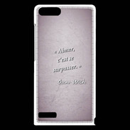 Coque Huawei Ascend G6 Aimer Rose Citation Oscar Wilde