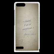 Coque Huawei Ascend G6 Aimer Sepia Citation Oscar Wilde