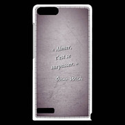 Coque Huawei Ascend G6 Aimer Violet Citation Oscar Wilde