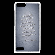 Coque Huawei Ascend G6 Chaque fois Bleu Citation Oscar Wilde