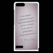 Coque Huawei Ascend G6 Dieux prières Rose Citation Oscar Wilde