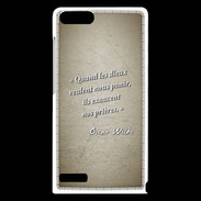 Coque Huawei Ascend G6 Dieux prières Sepia Citation Oscar Wilde