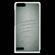 Coque Huawei Ascend G6 Dieux prières Vert Citation Oscar Wilde