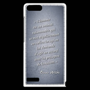Coque Huawei Ascend G6 Homme animal Bleu Citation Oscar Wilde