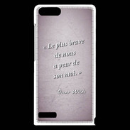 Coque Huawei Ascend G6 Brave Rose Citation Oscar Wilde