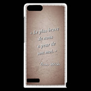 Coque Huawei Ascend G6 Brave Rouge Citation Oscar Wilde