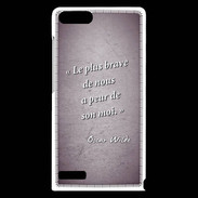 Coque Huawei Ascend G6 Brave Violet Citation Oscar Wilde