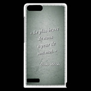 Coque Huawei Ascend G6 Brave Vert Citation Oscar Wilde