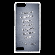 Coque Huawei Ascend G6 Ame nait Bleu Citation Oscar Wilde