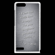 Coque Huawei Ascend G6 Ame nait Noir Citation Oscar Wilde