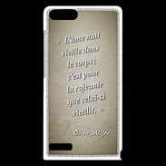 Coque Huawei Ascend G6 Ame nait Sepia Citation Oscar Wilde