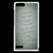 Coque Huawei Ascend G6 Ame nait Vert Citation Oscar Wilde