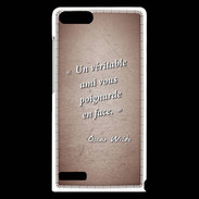 Coque Huawei Ascend G6 Ami poignardée Rouge Citation Oscar Wilde