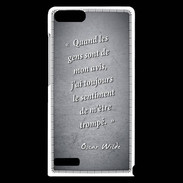 Coque Huawei Ascend G6 Avis gens Noir Citation Oscar Wilde