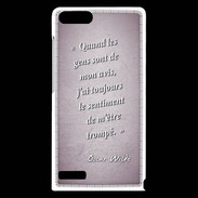 Coque Huawei Ascend G6 Avis gens Rose Citation Oscar Wilde