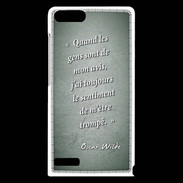 Coque Huawei Ascend G6 Avis gens Vert Citation Oscar Wilde