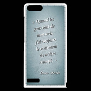 Coque Huawei Ascend G6 Avis gens Turquoise Citation Oscar Wilde