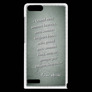 Coque Huawei Ascend G6 Bons heureux Vert Citation Oscar Wilde