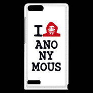 Coque Huawei Ascend G6 I love anonymous