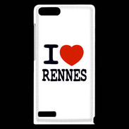 Coque Huawei Ascend G6 I love Rennes