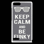 Coque Huawei Ascend G6 Keep Calm Funky Gris