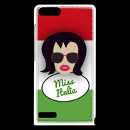 Coque Huawei Ascend G6 Miss Italie Brune