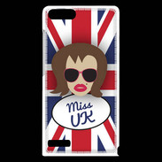 Coque Huawei Ascend G6 Miss UK Chatain