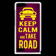 Coque Huawei Ascend G6 Keep Calm and Take o road 2 Rose