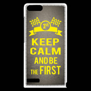 Coque Huawei Ascend G6 Keep Calm and Be the First Gris
