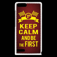 Coque Huawei Ascend G6 Keep Calm and Be the First Rouge