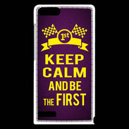 Coque Huawei Ascend G6 Keep Calm and Be the First Violet