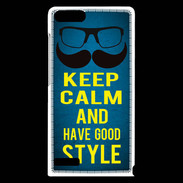 Coque Huawei Ascend G6 Keep Calm and Have a good Style Bleu