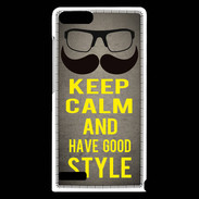 Coque Huawei Ascend G6 Keep Calm and Have a good Style Gris