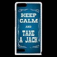 Coque Huawei Ascend G6 Keep Calm and Take Jack Bleu
