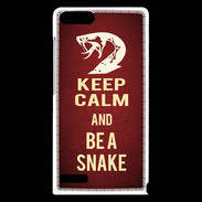 Coque Huawei Ascend G6 Keep Calm and Be a Snake Rouge