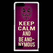 Coque Huawei Ascend G6 Keep Calm and Be Anonymous Rose