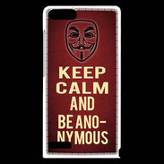 Coque Huawei Ascend G6 Keep Calm and Be Anonymous Rouge