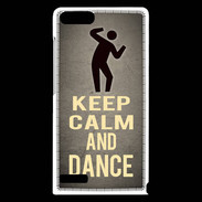Coque Huawei Ascend G6 Keep Calm and Dance Gris