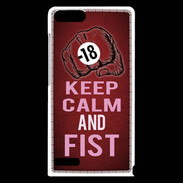 Coque Huawei Ascend G6 Keep Calm and Fist Rouge