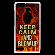 Coque Huawei Ascend G6 Keep Calm and Grenade Feu